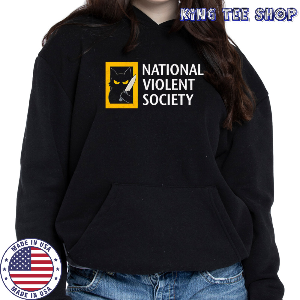 Cat National violent society shirt Hoodie