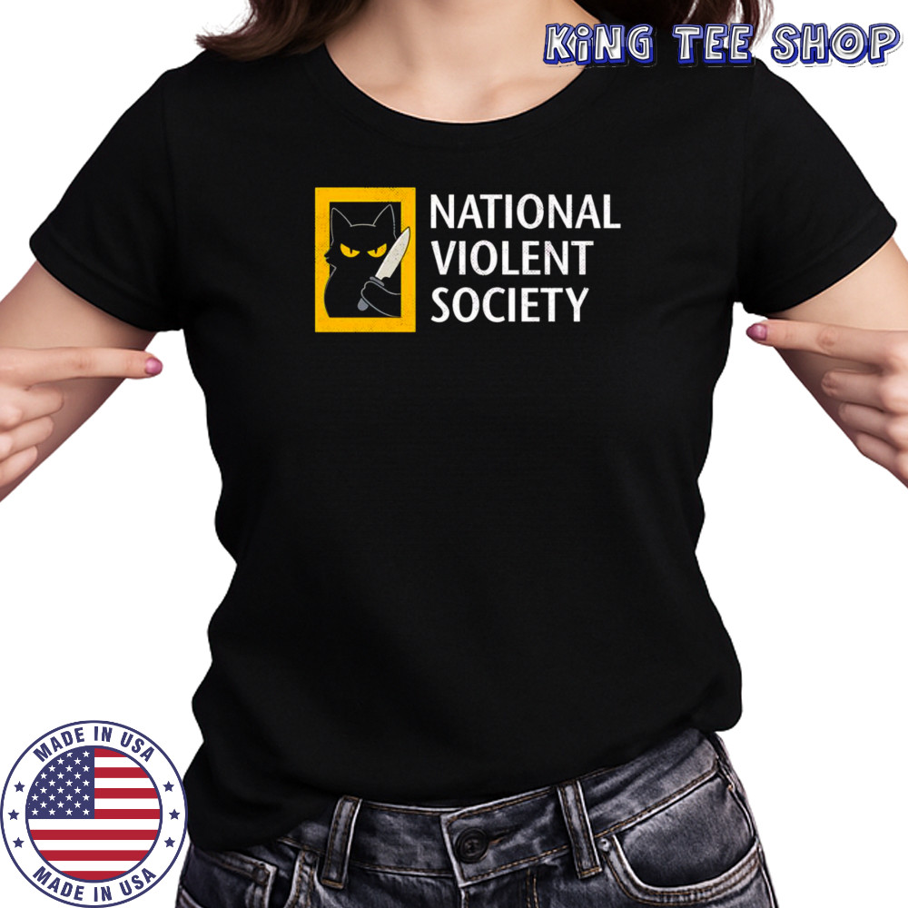 Cat National violent society shirt Women's T-shirt