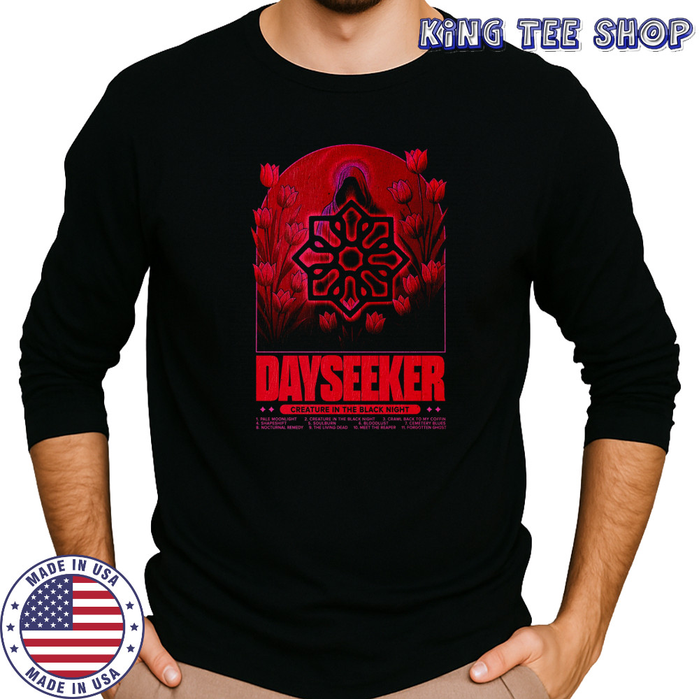 Dayseeker Creature Tracklist T-Shirt Long Sleeved