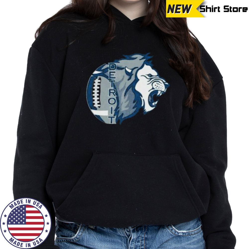 Detroit Lions Washed Oversized Vintage Men’s Shirt Hoodie