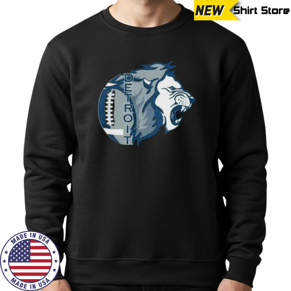 Detroit Lions Washed Oversized Vintage Men’s Shirt Sweatshirt