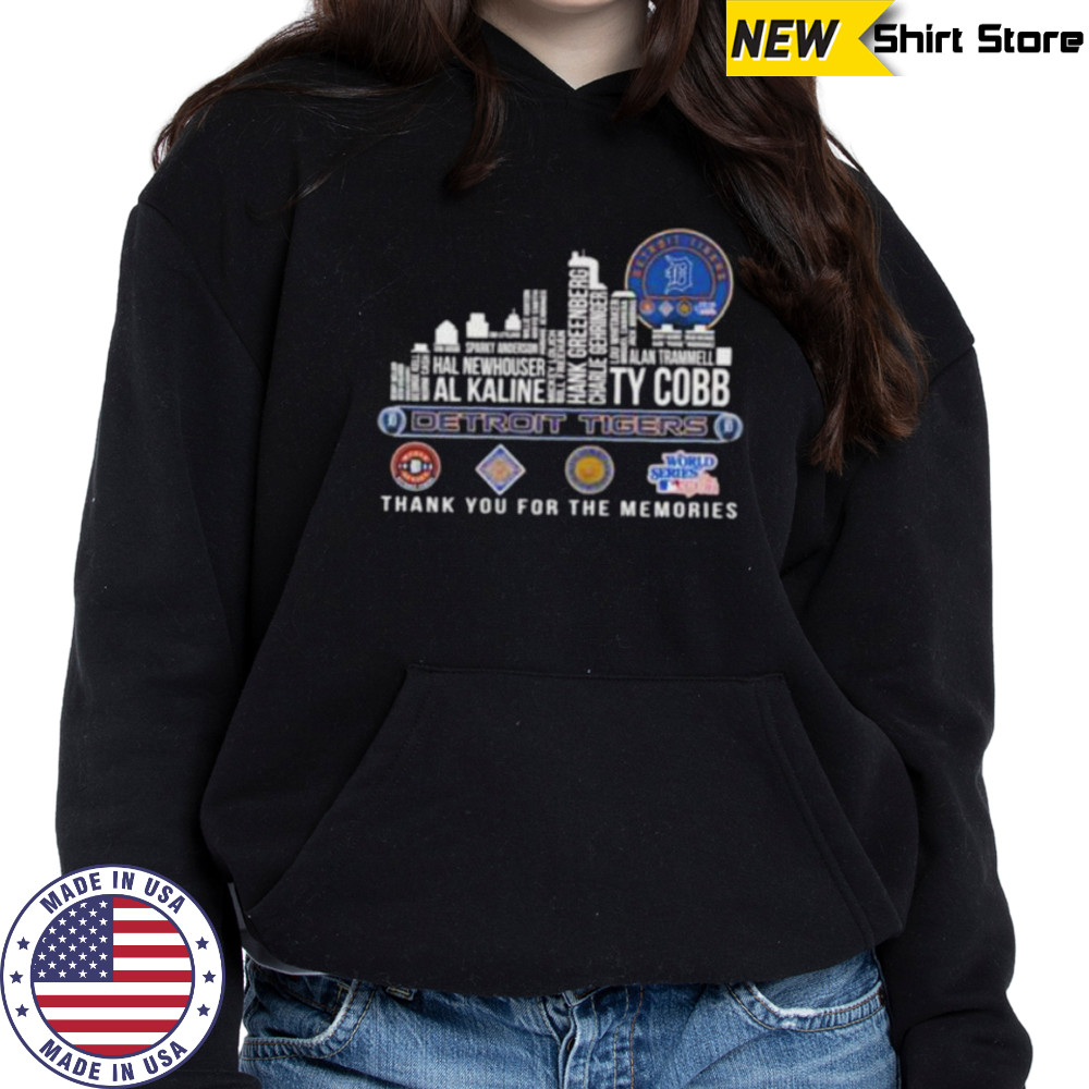 Detroit Tigers 2025 thank you for the memories players names city skyline Shirt Hoodie