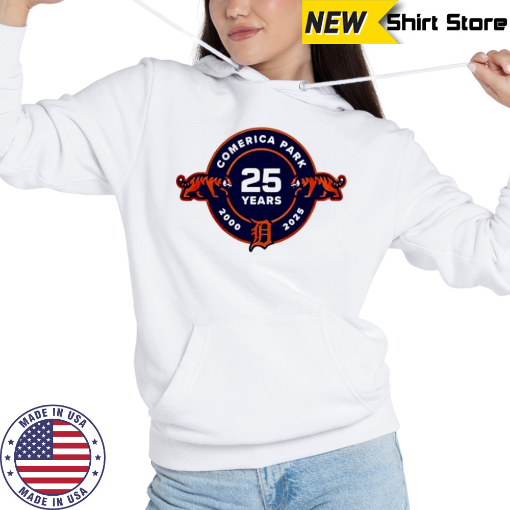 Detroit tigers 25th anniversary of comerica park shirt Hoodie