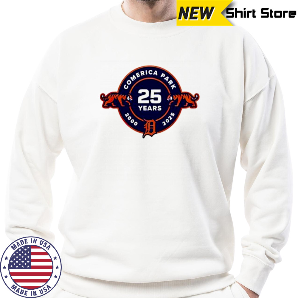 Detroit tigers 25th anniversary of comerica park shirt Sweatshirt