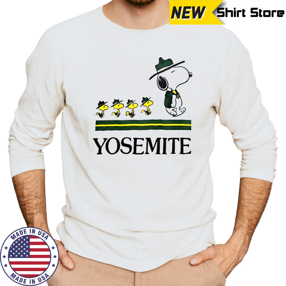 Happy Snoopy Yosemite Vintage T-Shirt Long Sleeved