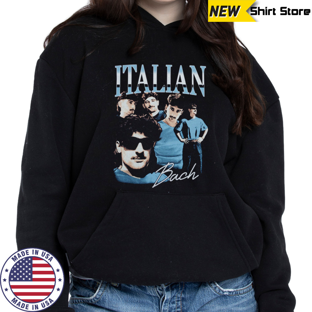 ItalianBach ItalianBach Beach Black T-Shirt Hoodie