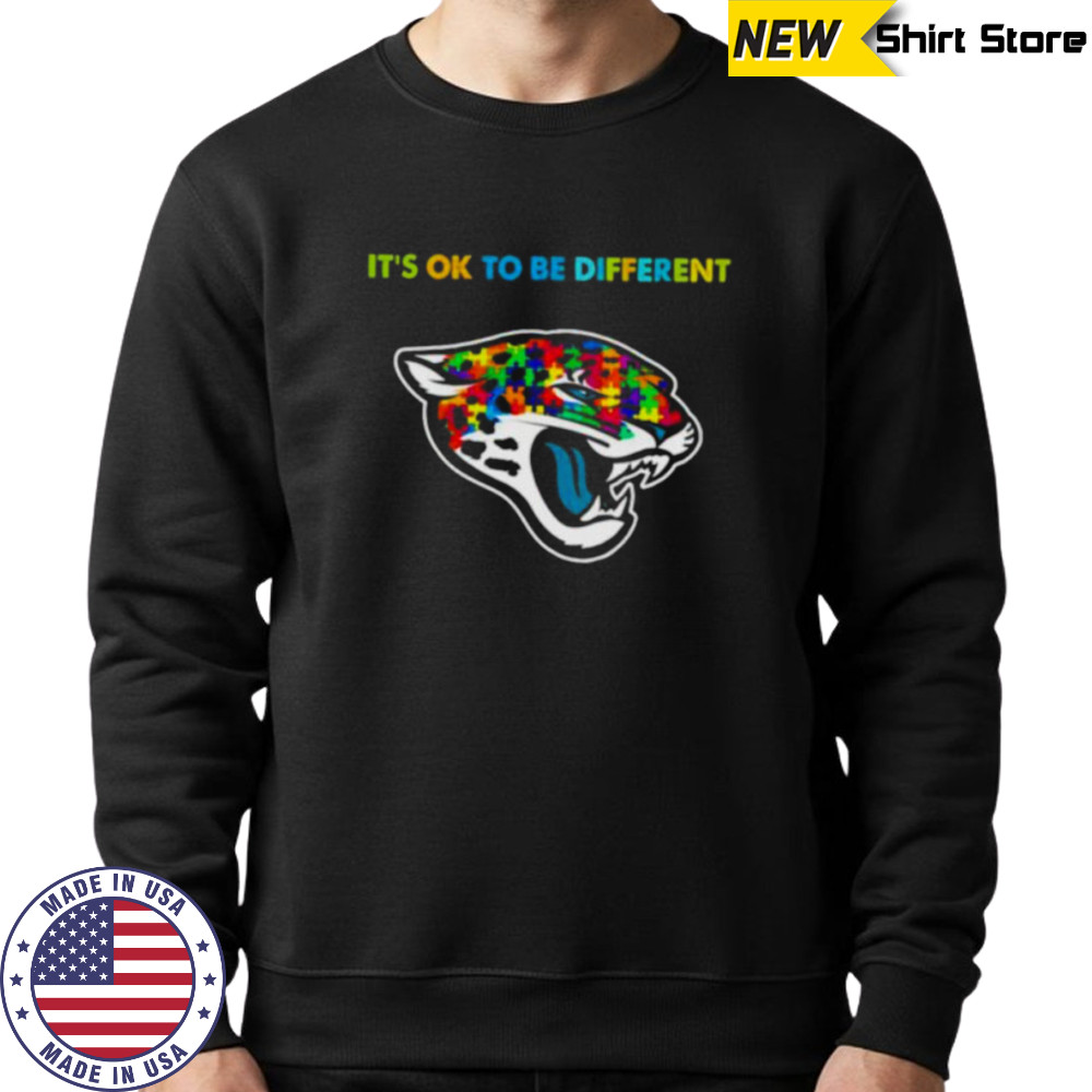 Jacksonville Jaguars Autism it’s ok to be different Shirt Sweatshirt