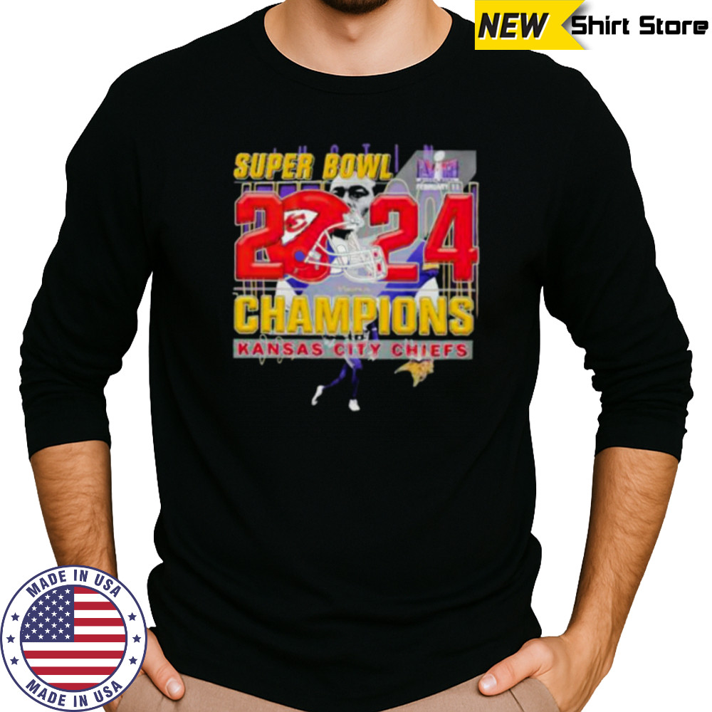 Kansas City Chiefs 2024 Super Bowl LVIII Champions Shirt Long Sleeved