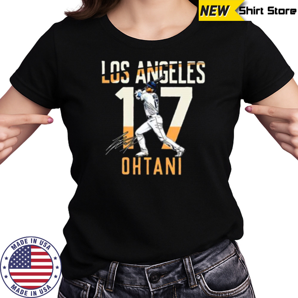 Los Angeles Shohei Ohtani 17 City Connect player autographed Shirt Women's T-shirt