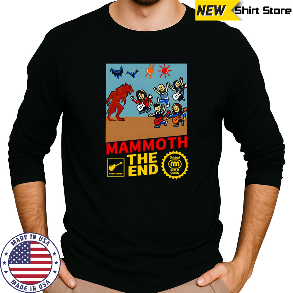 Mammoth the end 8-bit shirt Long Sleeved