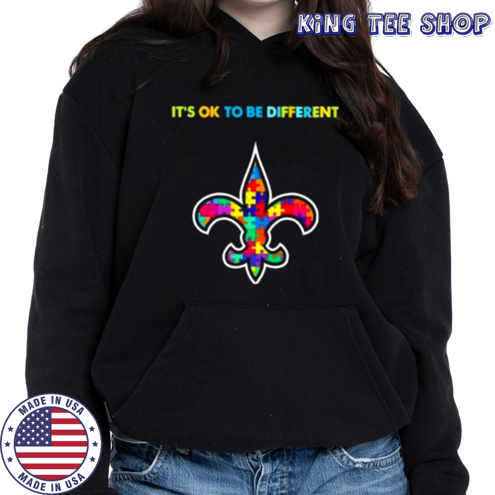 New Orleans Saints Autism awareness It’s ok to be different Shirt Hoodie