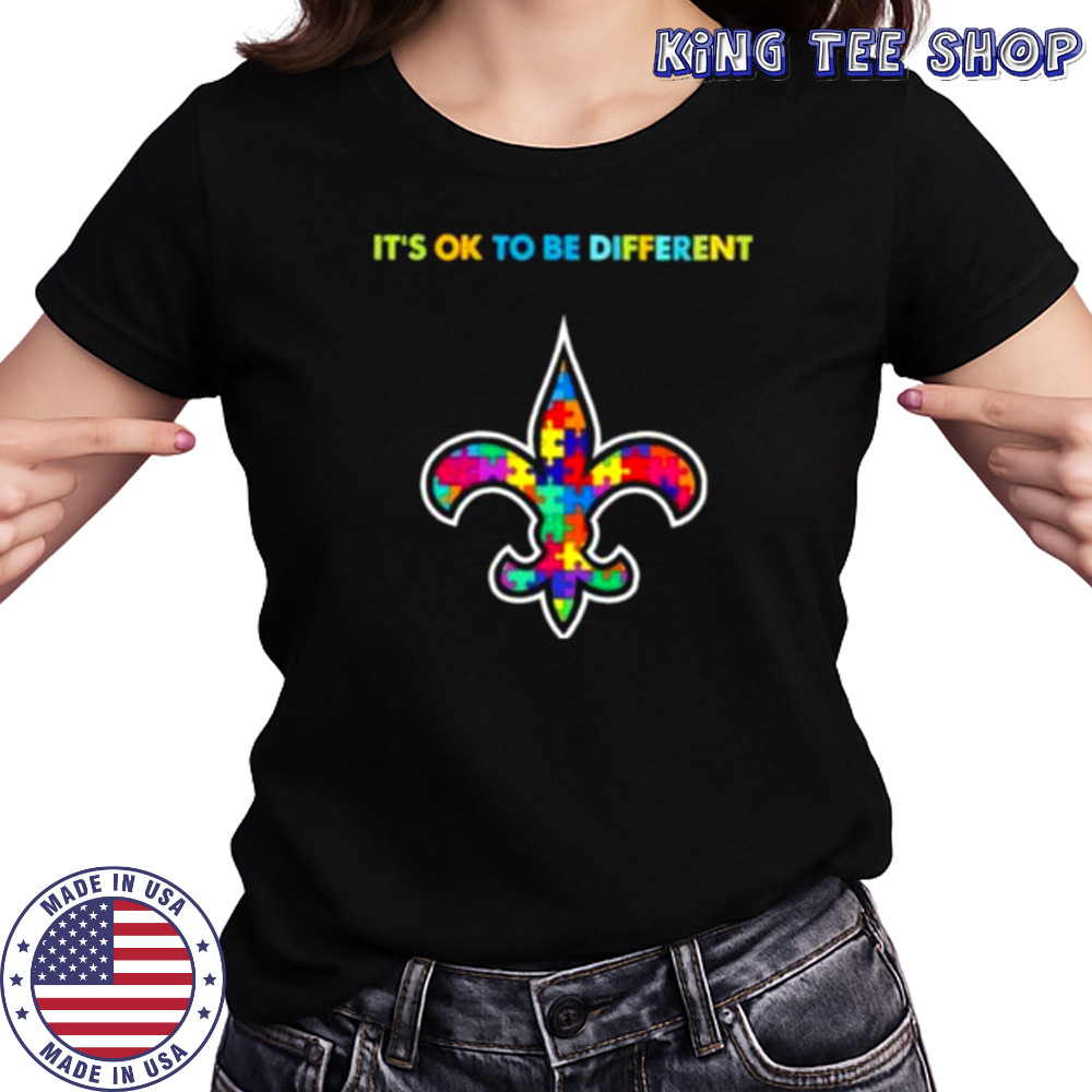 New Orleans Saints Autism awareness It’s ok to be different Shirt Women's T-shirt