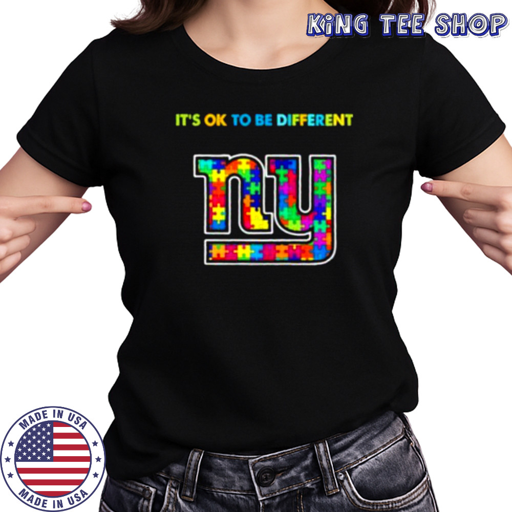 New York Giants x Autism awareness it’s ok to be different Shirt Women's T-shirt