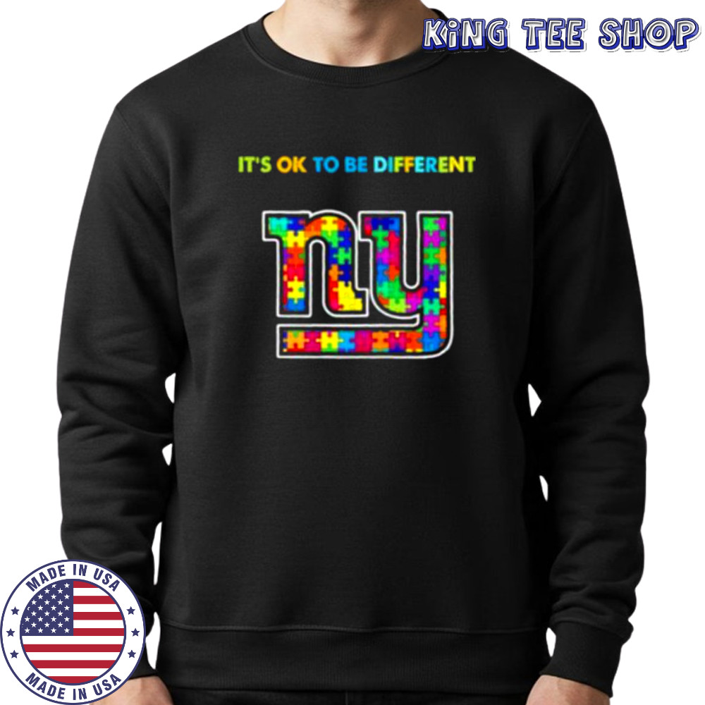 New York Giants x Autism awareness it’s ok to be different Shirt Sweatshirt