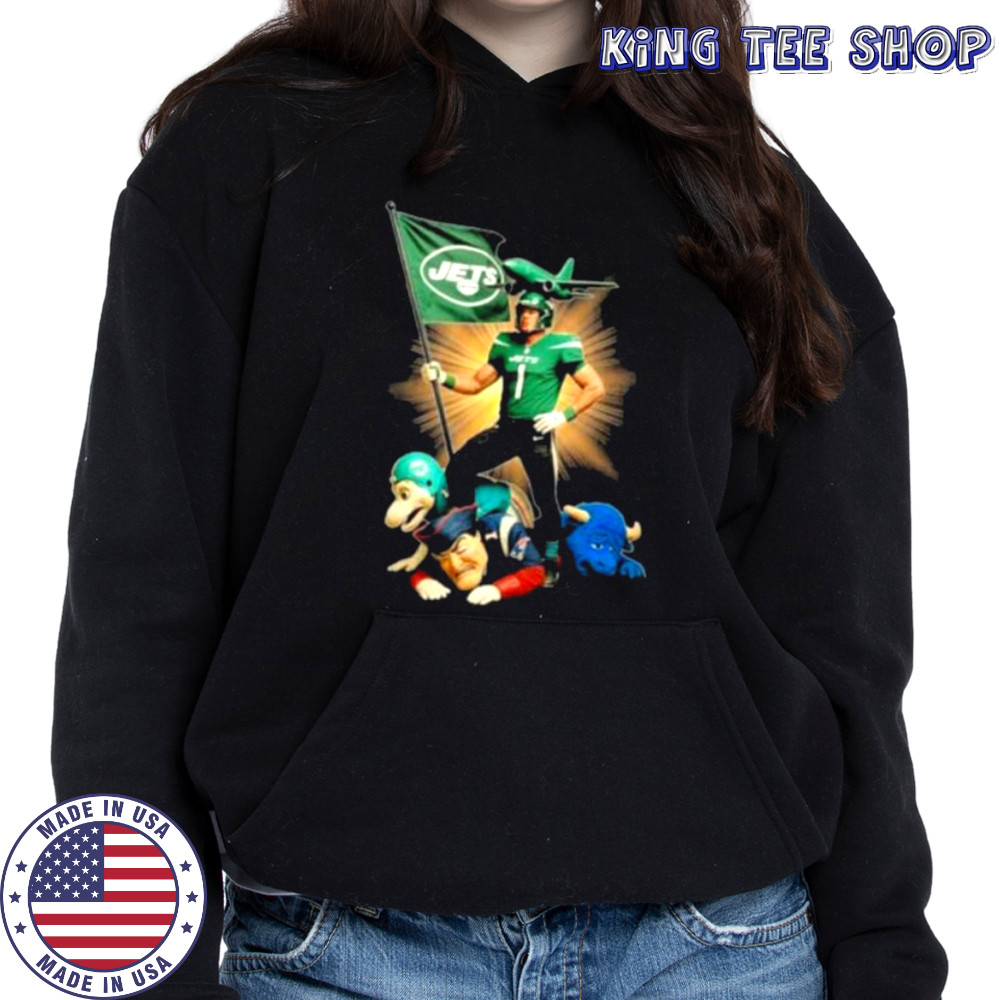 Official New York Jets Mascot Plant The Flag On NFL Teams Shirt Hoodie