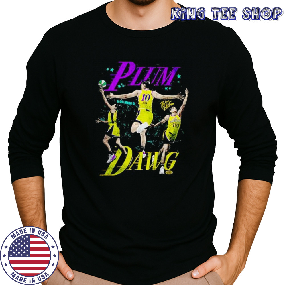 Plum Dawg retro shirt Long Sleeved