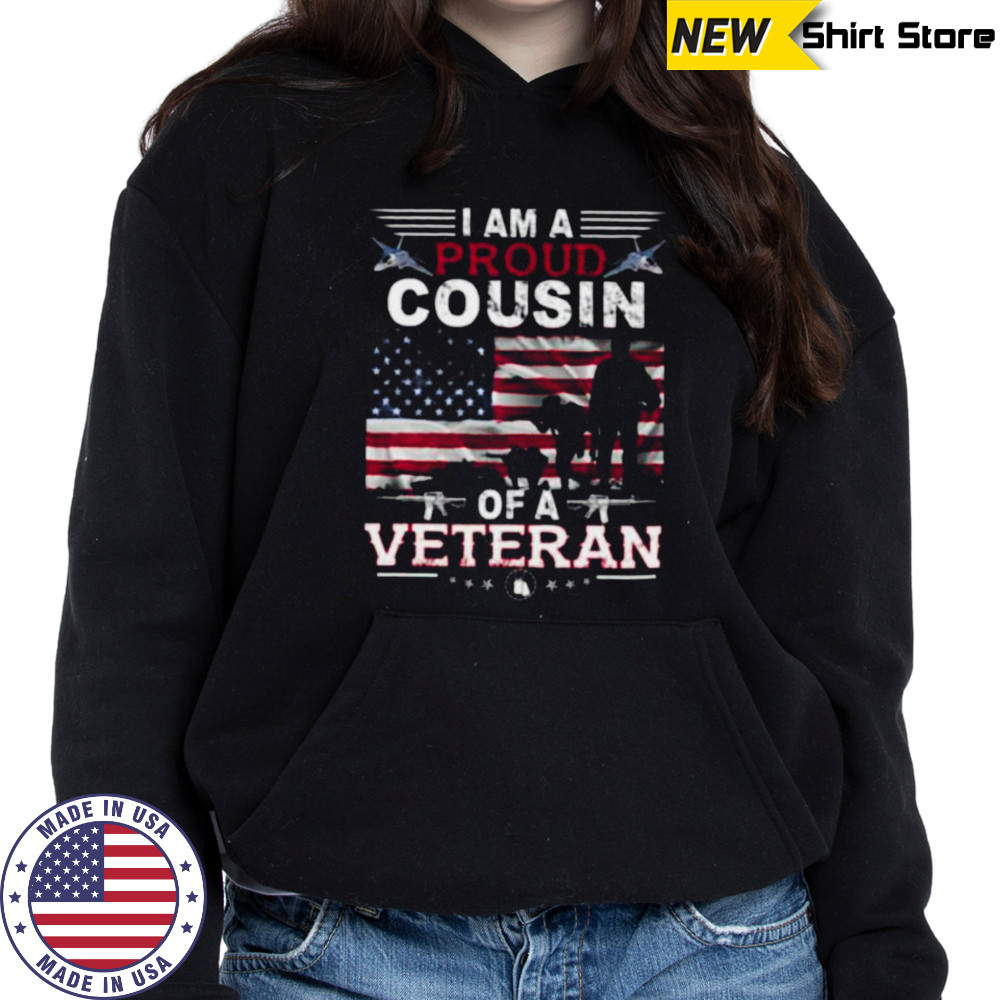 Proud Cousin Veteran Nothing Scares Patriotic Veterans Day Long Sleeve Shirt Hoodie