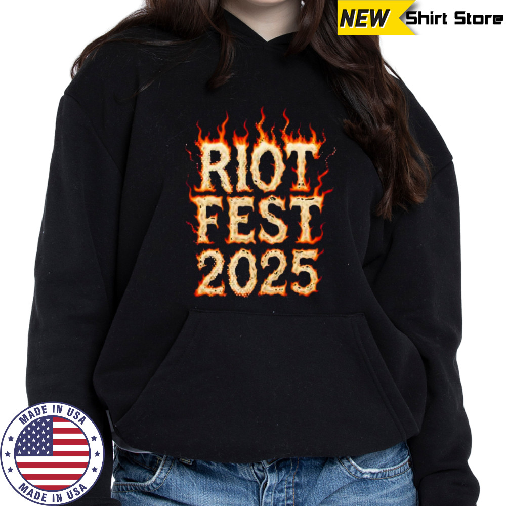Riot Fest 2025 burning shirt Hoodie