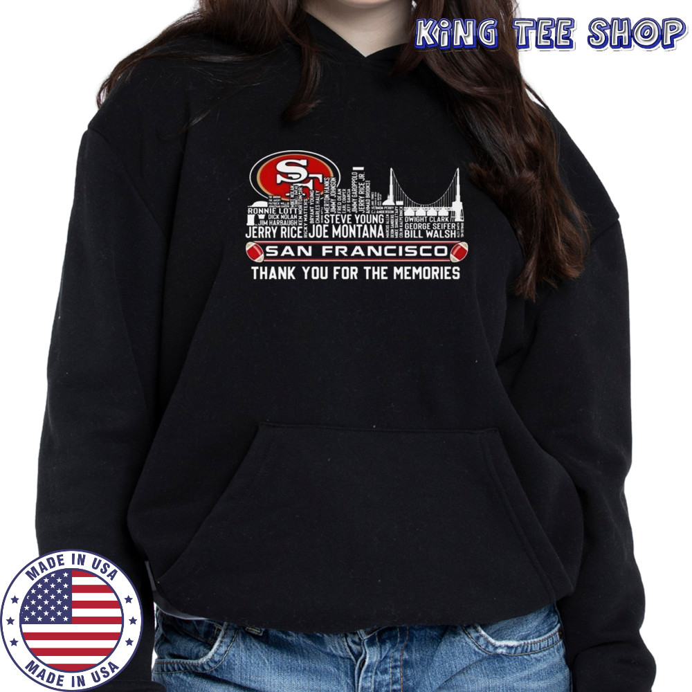 San Francisco 49ers NFL Thank You For The Memories Skyline Name 2025 Shirt Hoodie