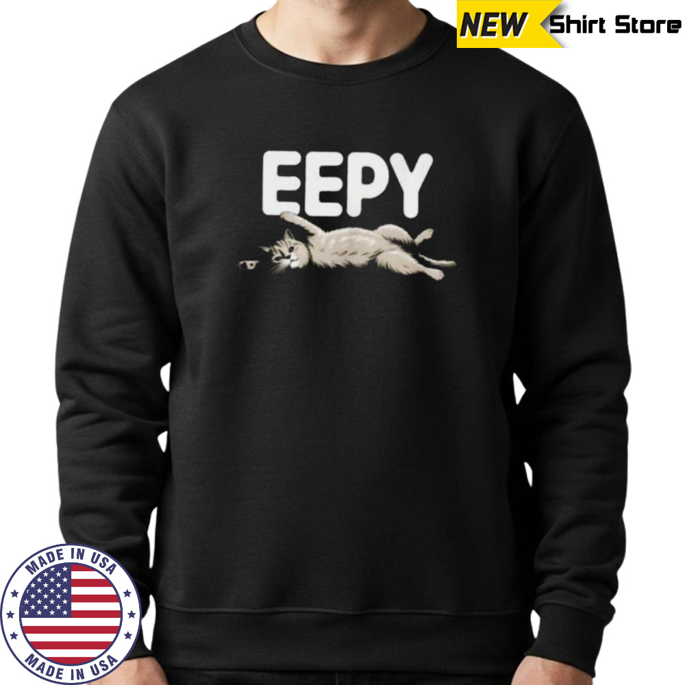Sleepy Cat EEPY Kitten Funny Animal Lover Shirt Sweatshirt