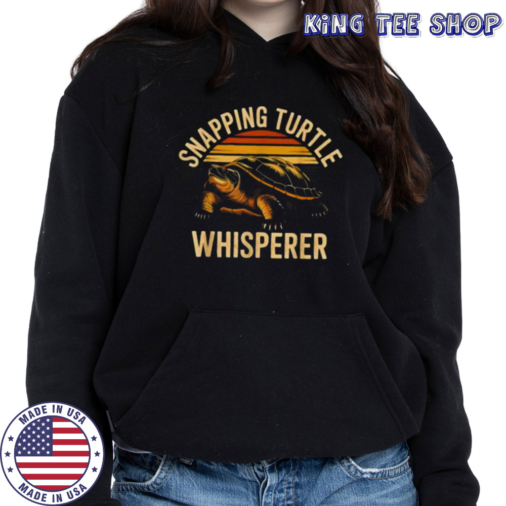 Snapping Turtle Whisperer Funny Vintage Reptile Animal Shirt Hoodie