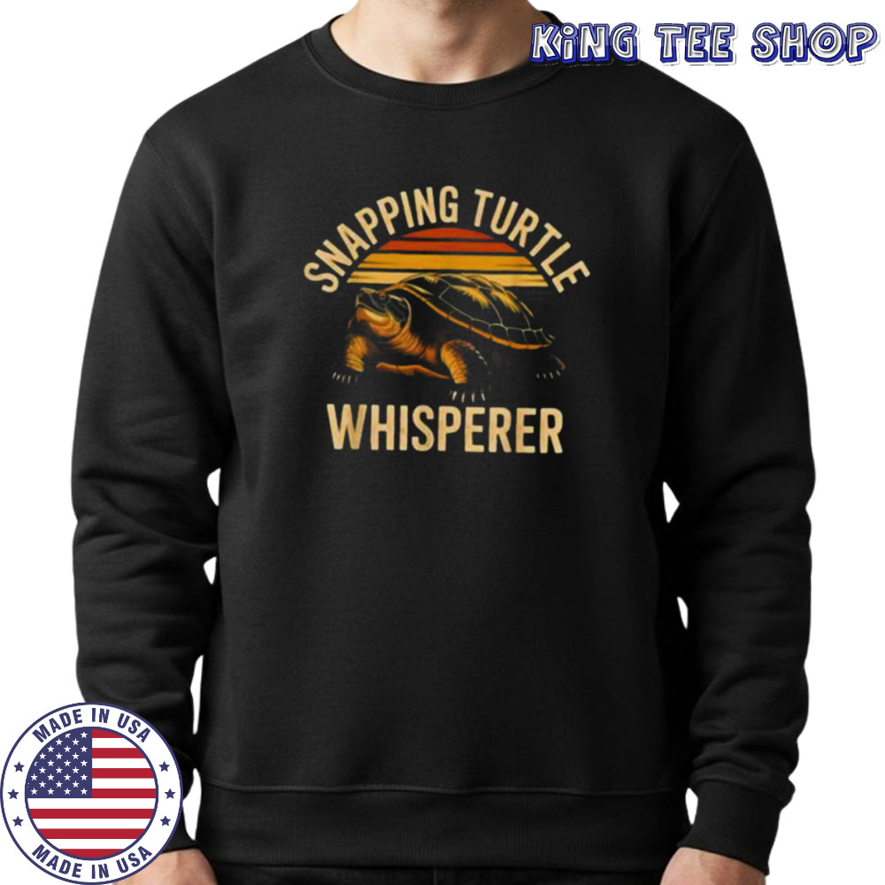 Snapping Turtle Whisperer Funny Vintage Reptile Animal Shirt Sweatshirt