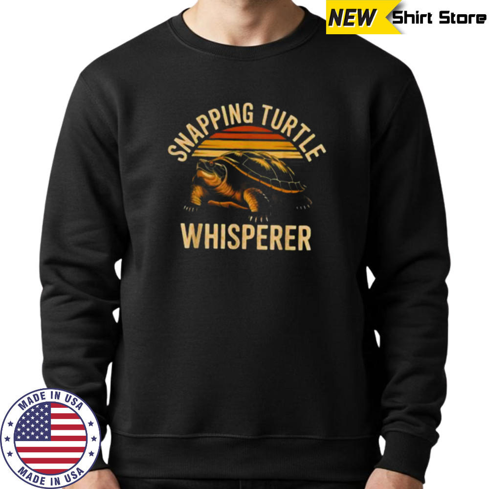 Snapping Turtle Whisperer Funny Vintage Reptile Animal Shirt Sweatshirt
