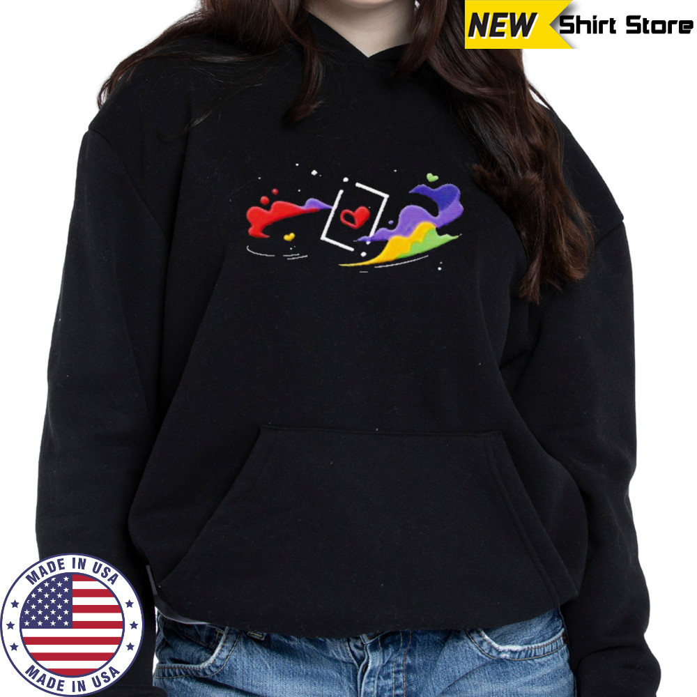 Space and Hearts T-Shirt Hoodie