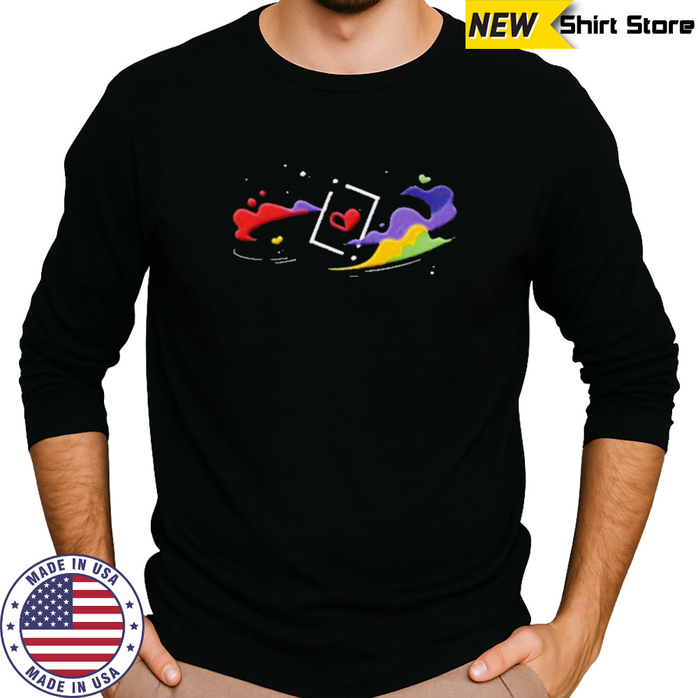 Space and Hearts T-Shirt Long Sleeved