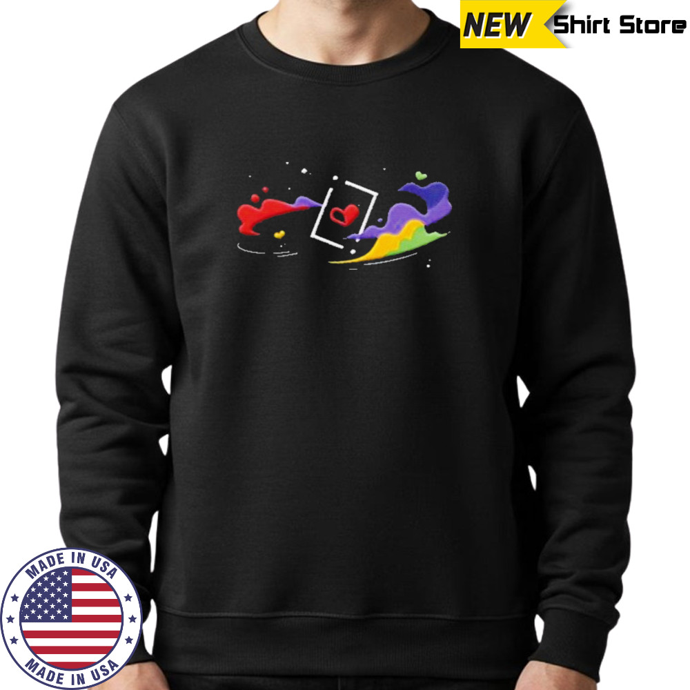 Space and Hearts T-Shirt Sweatshirt
