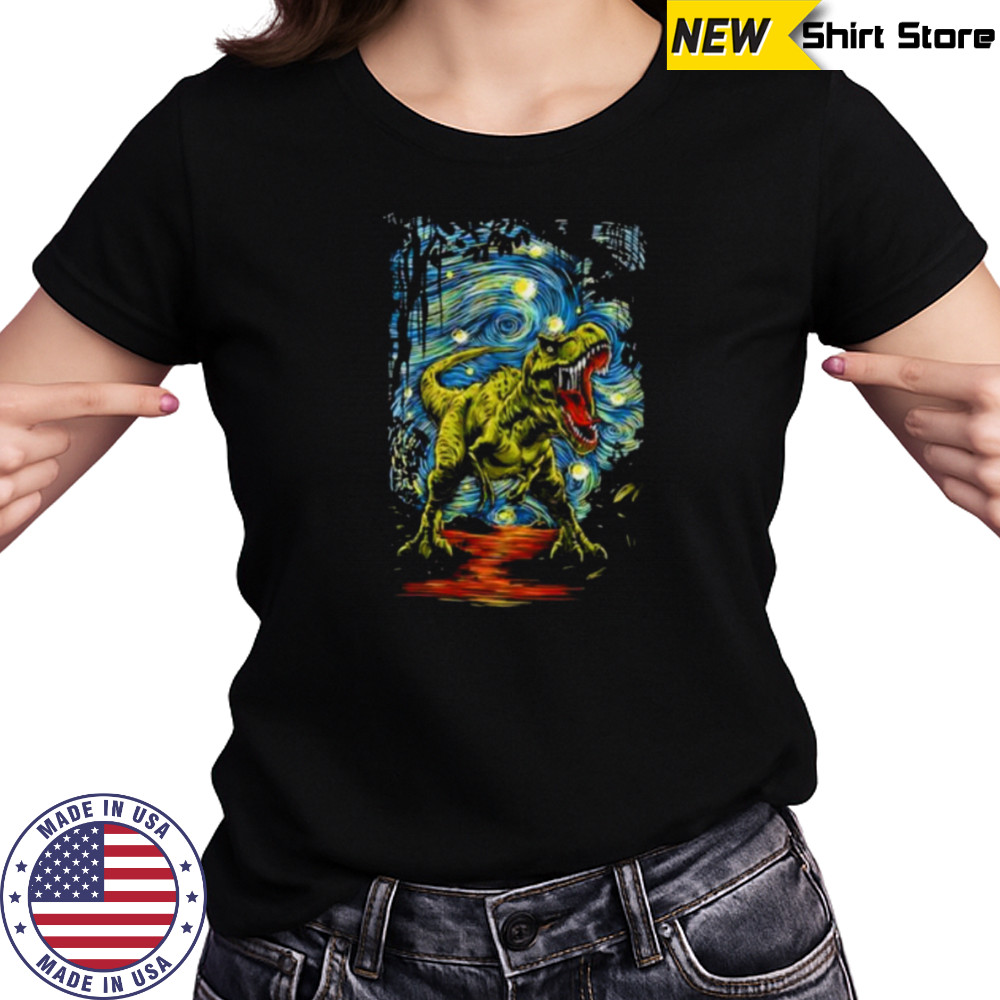 Starry Night T Rex shirt Women's T-shirt