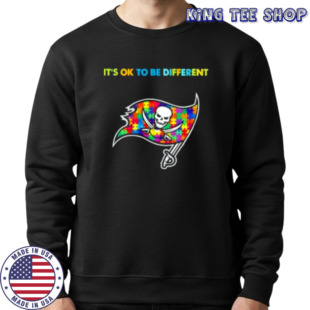 Tampa Bay Buccaneers Autism Awareness It’s ok to be different Shirt Sweatshirt