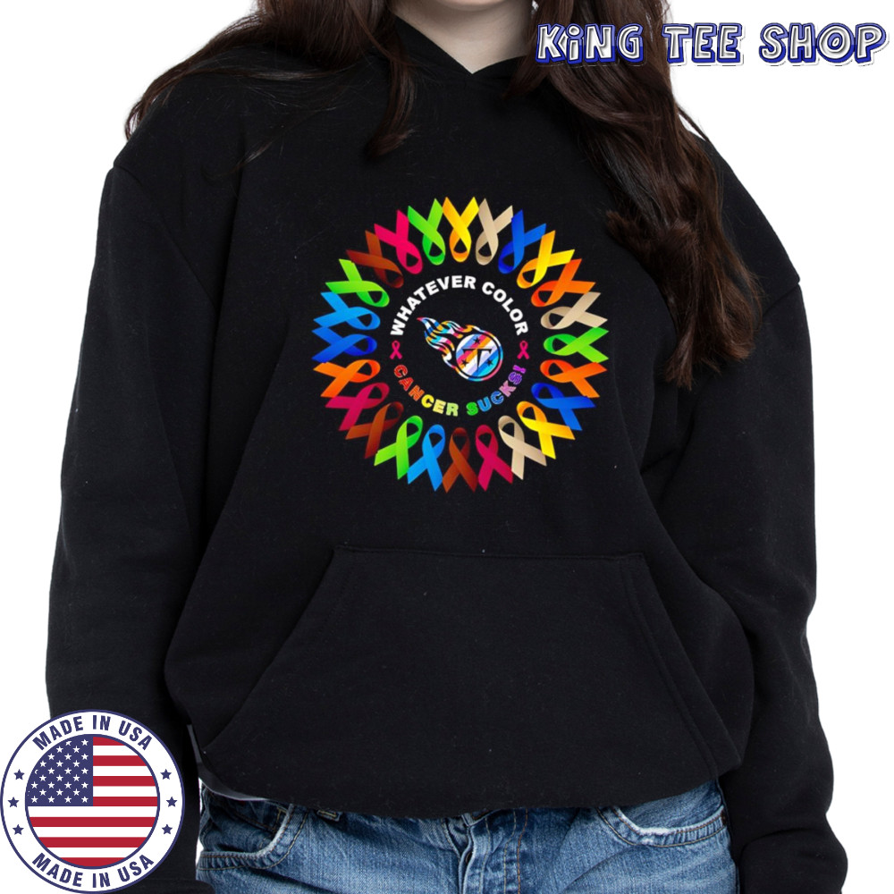 Whatever color cancer sucks Tennessee Titans shirt Hoodie