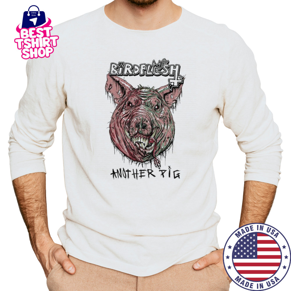 Birdflesh Another Pig Head T-shirt Long Sleeved