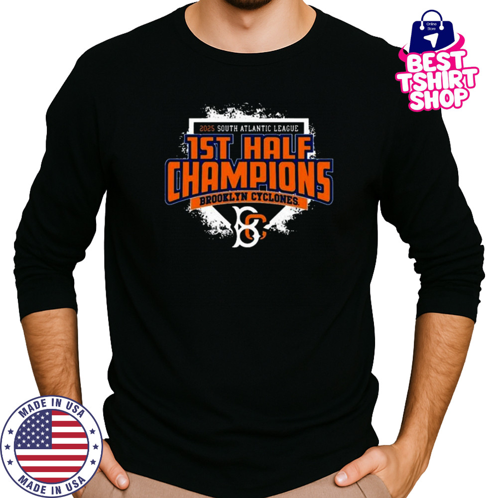 Brooklyn Cyclones First Half Championship 2025 South Atlantic League Shirt Long Sleeved