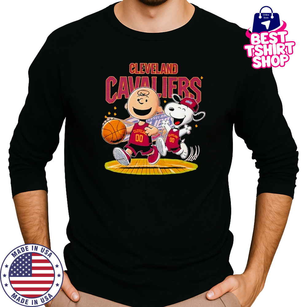Cleveland Cavaliers x Peanuts Snoopy Unisex T-Shirt Long Sleeved