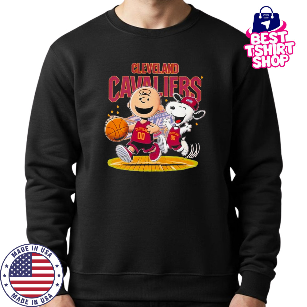 Cleveland Cavaliers x Peanuts Snoopy Unisex T-Shirt Sweatshirt