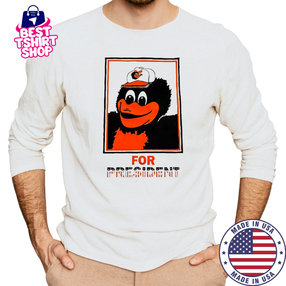 Dan Deacon Orioles National For President T-Shirt Long Sleeved