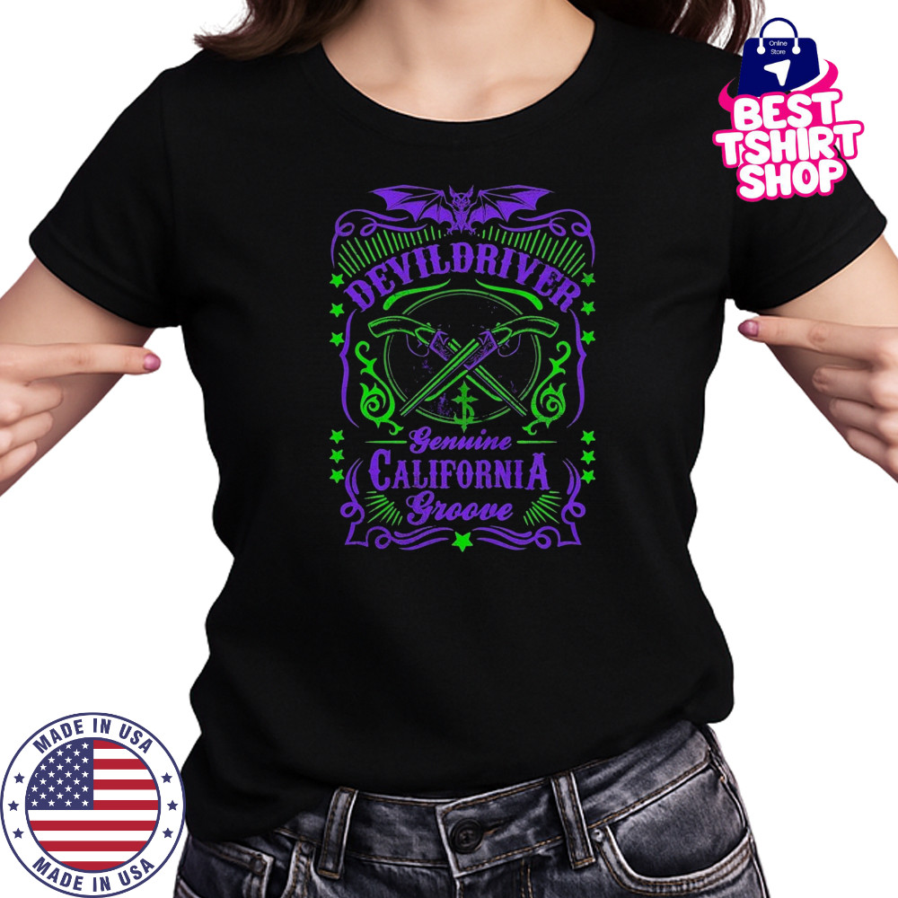 DevilDriver Gemini California Groove Crossed Guns T-Shirt Women's T-shirt