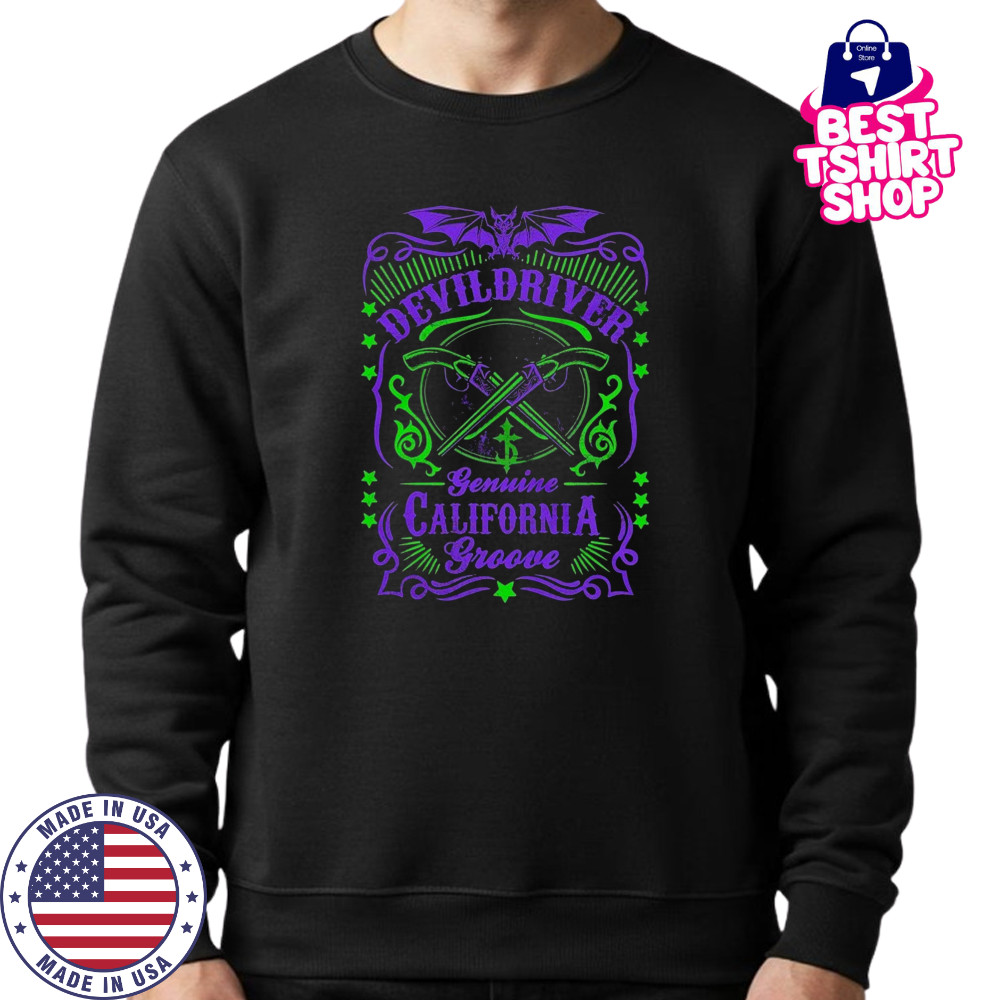 DevilDriver Gemini California Groove Crossed Guns T-Shirt Sweatshirt