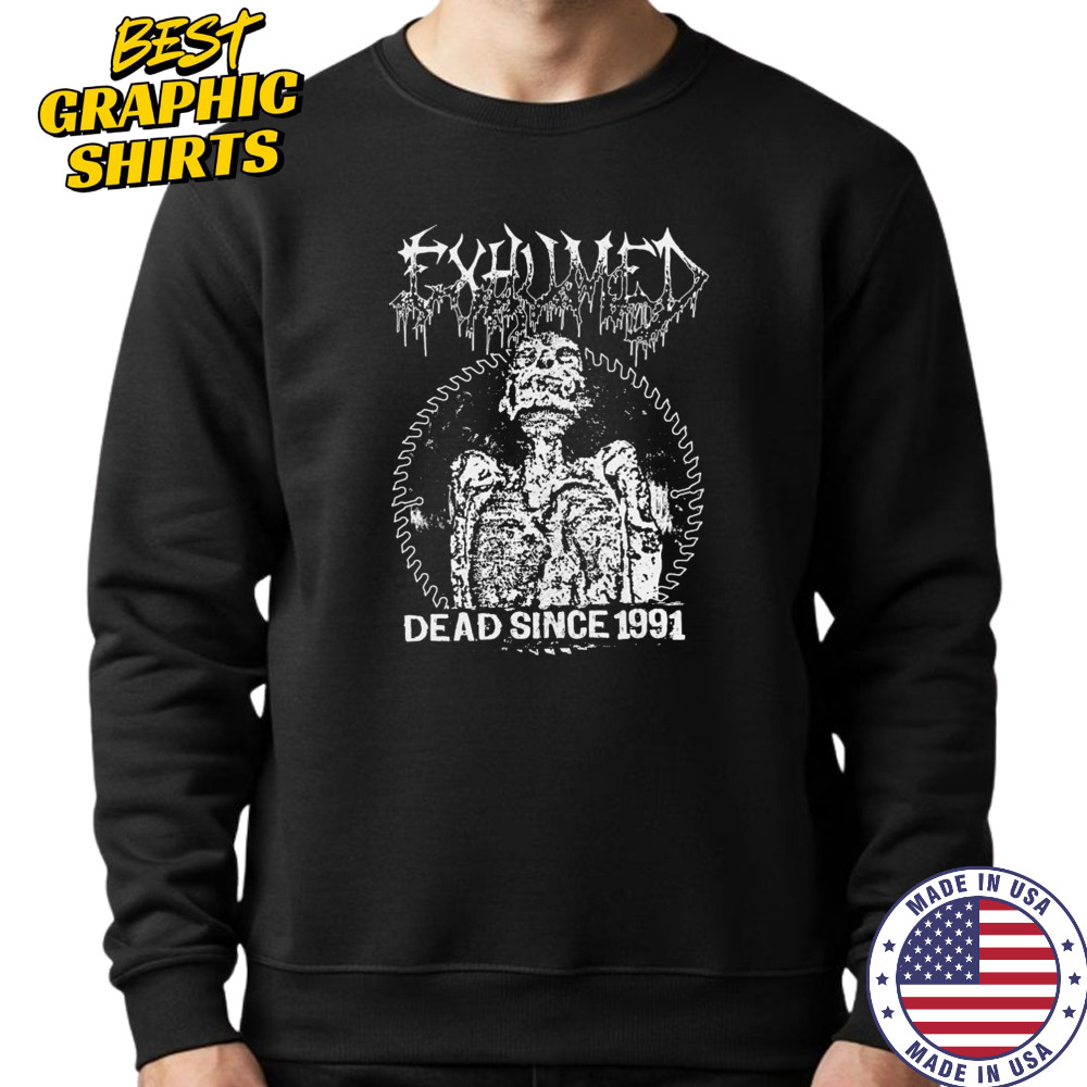 Exhumed Dead Since 1991 Skeleton T-shirt Sweatshirt