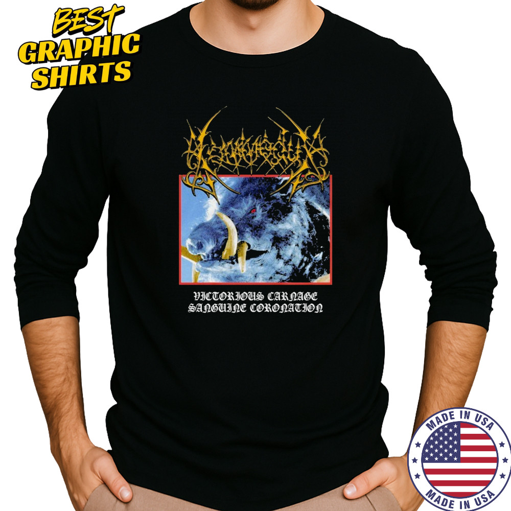Kommodus Victorious Carriage Sanghane Cororajajor Razorback T-shirt Long Sleeved