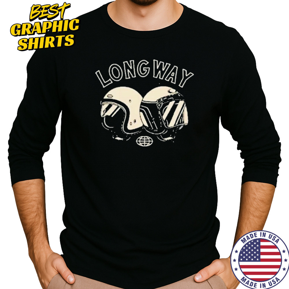 Long Way Helmet T-Shirt Long Sleeved
