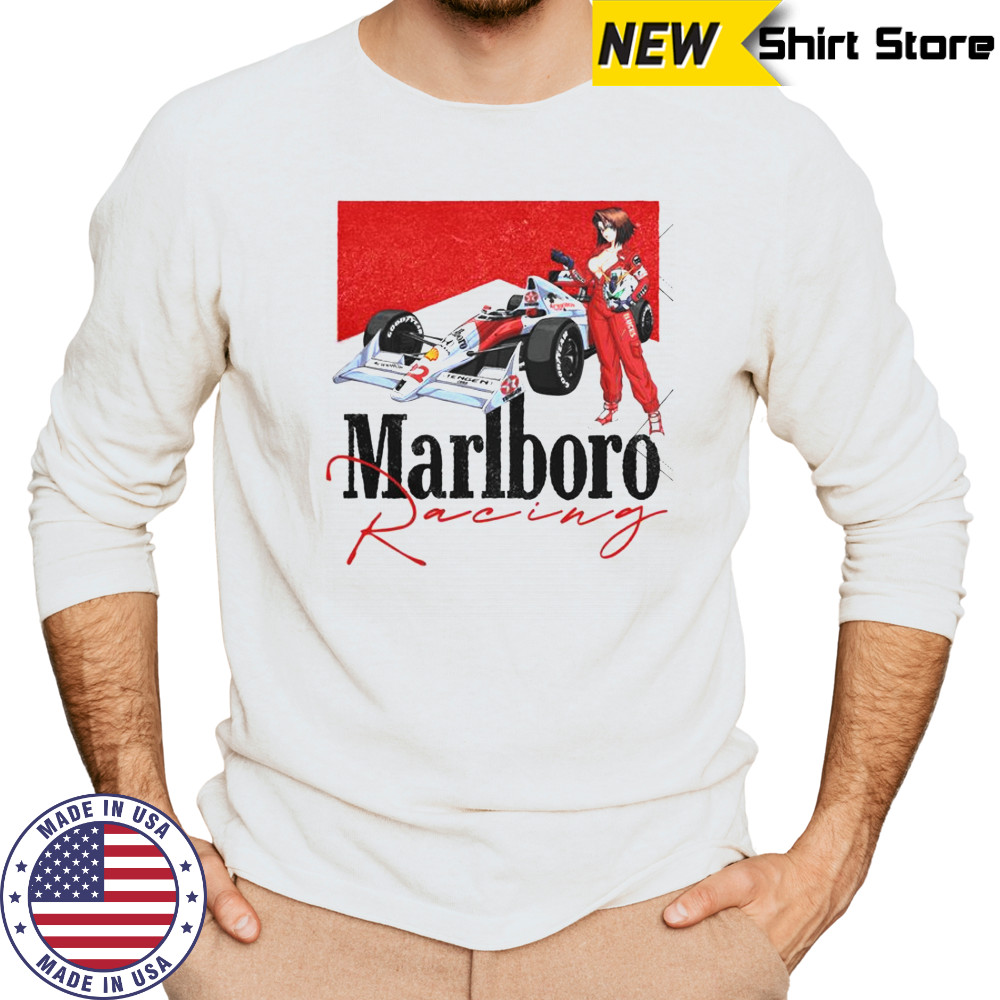 Marlboro Racing F1 MRLB-02 Racing Anime T-Shirt Long Sleeved