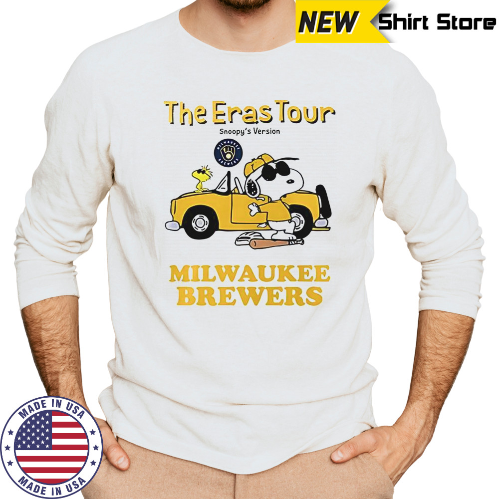 Milwaukee Brewers The Eras Tour Snoopy T-Shirt Long Sleeved