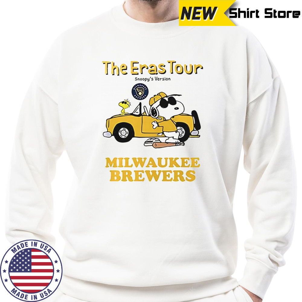 Milwaukee Brewers The Eras Tour Snoopy T-Shirt Sweatshirt