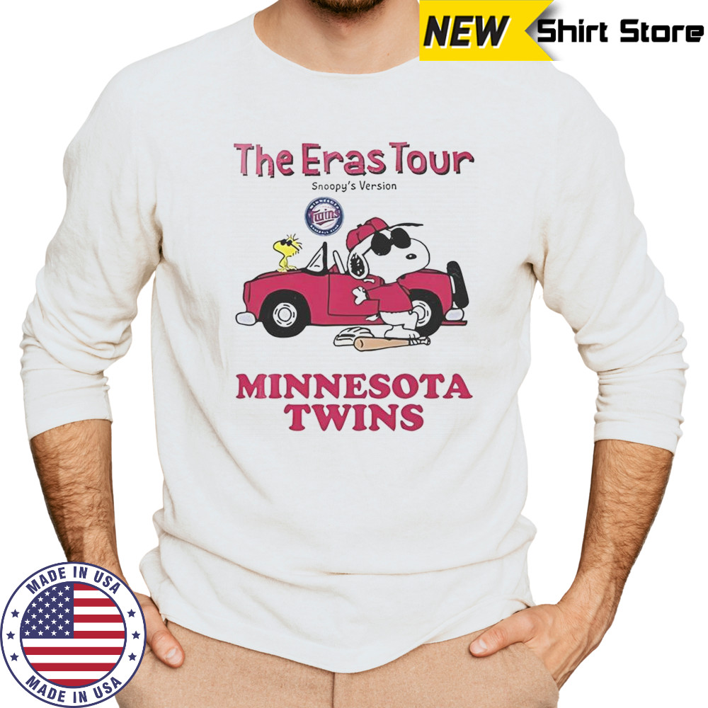 Minnesota Twins The Eras Tour Snoopy T-Shirt Long Sleeved