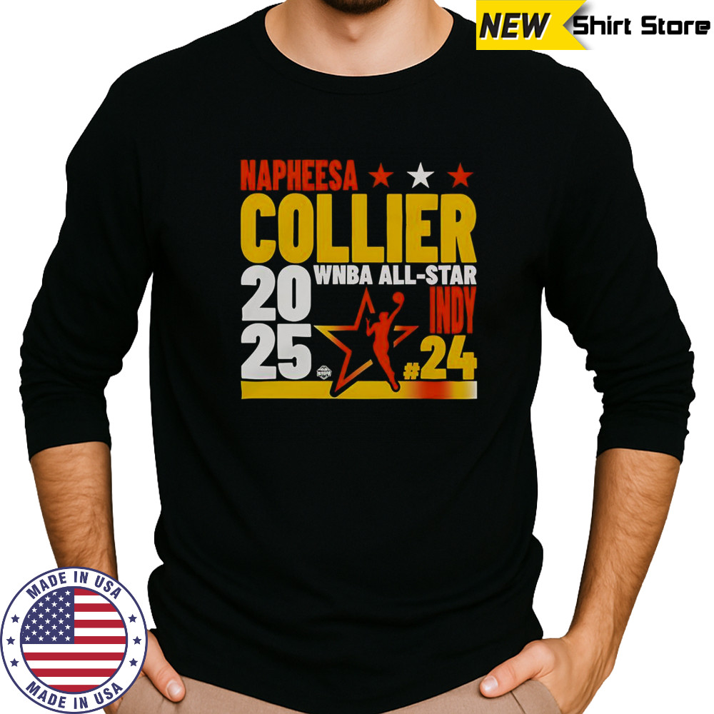 Napheesa Collier 2025 WNBA All-Star Indy Game Player T-Shirt Long Sleeved