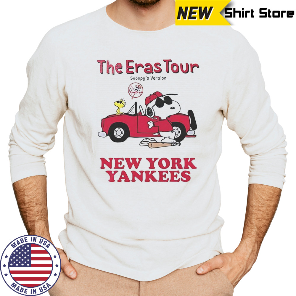 New York Yankees The Eras Tour Snoopy T-Shirt Long Sleeved