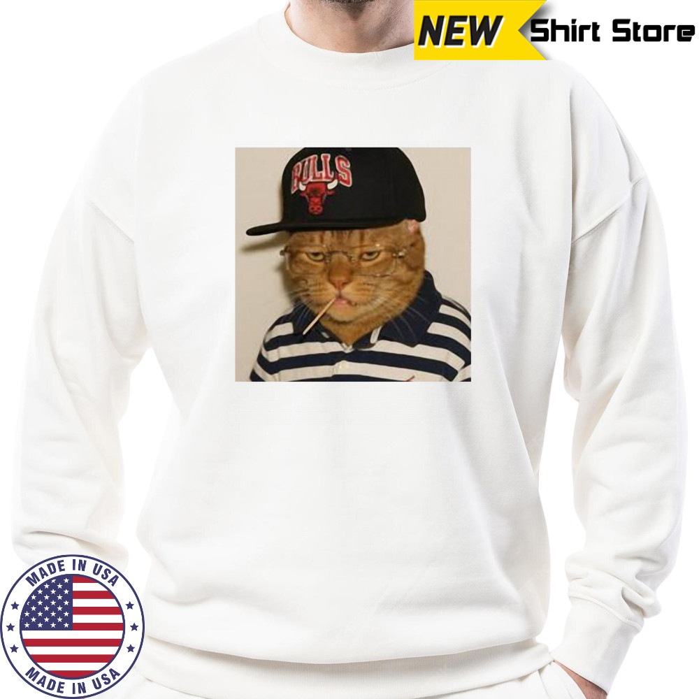 Numanuk Cat With Bulls Hat T-Shirt Sweatshirt
